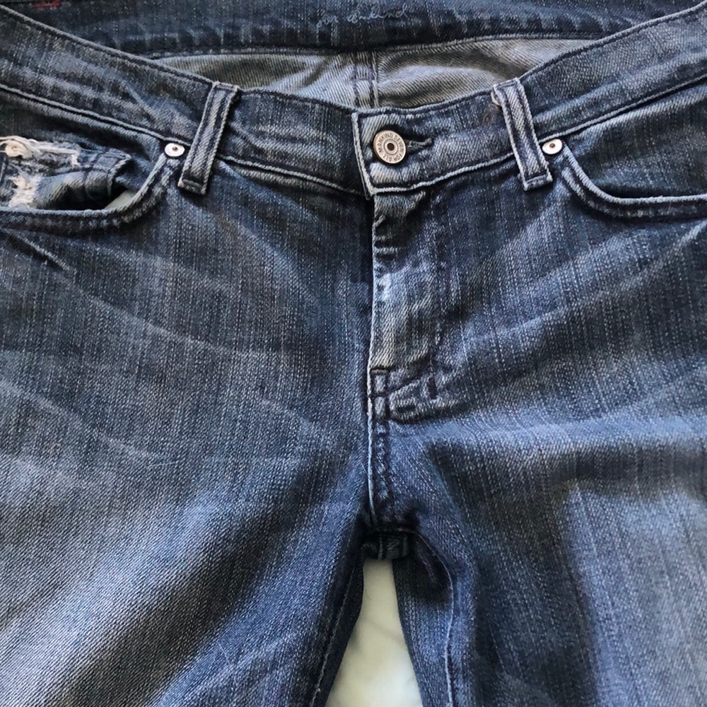 Size 30. Slight flare 7 for all Mankind jeans. Low rise